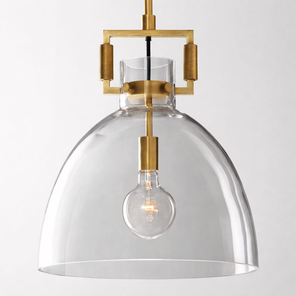 VITTORIA LUMINOUS GLASS DOME PENDANT