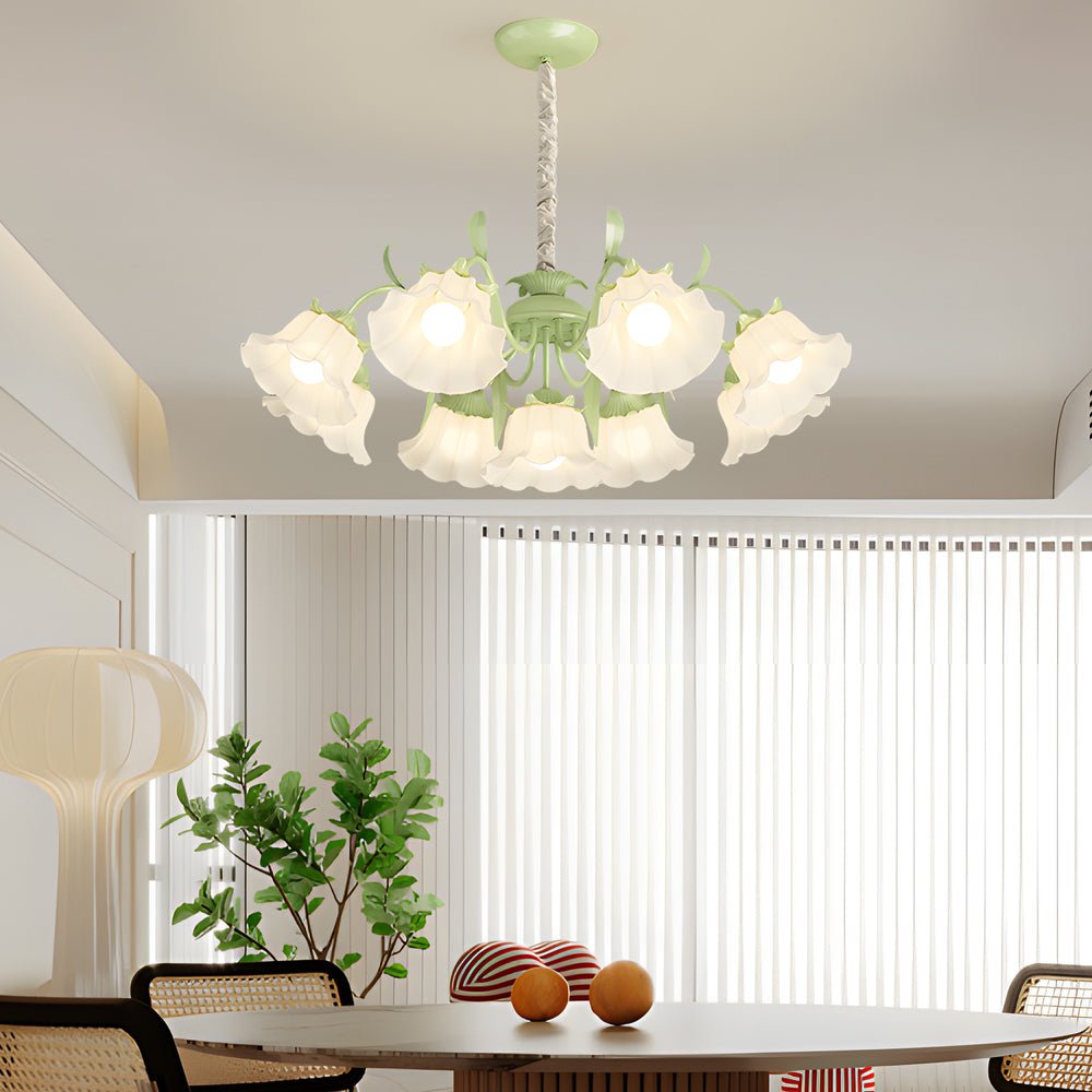 VERITY BLOOM TRIPLE-TIERED DIMMABLE CHANDELIER