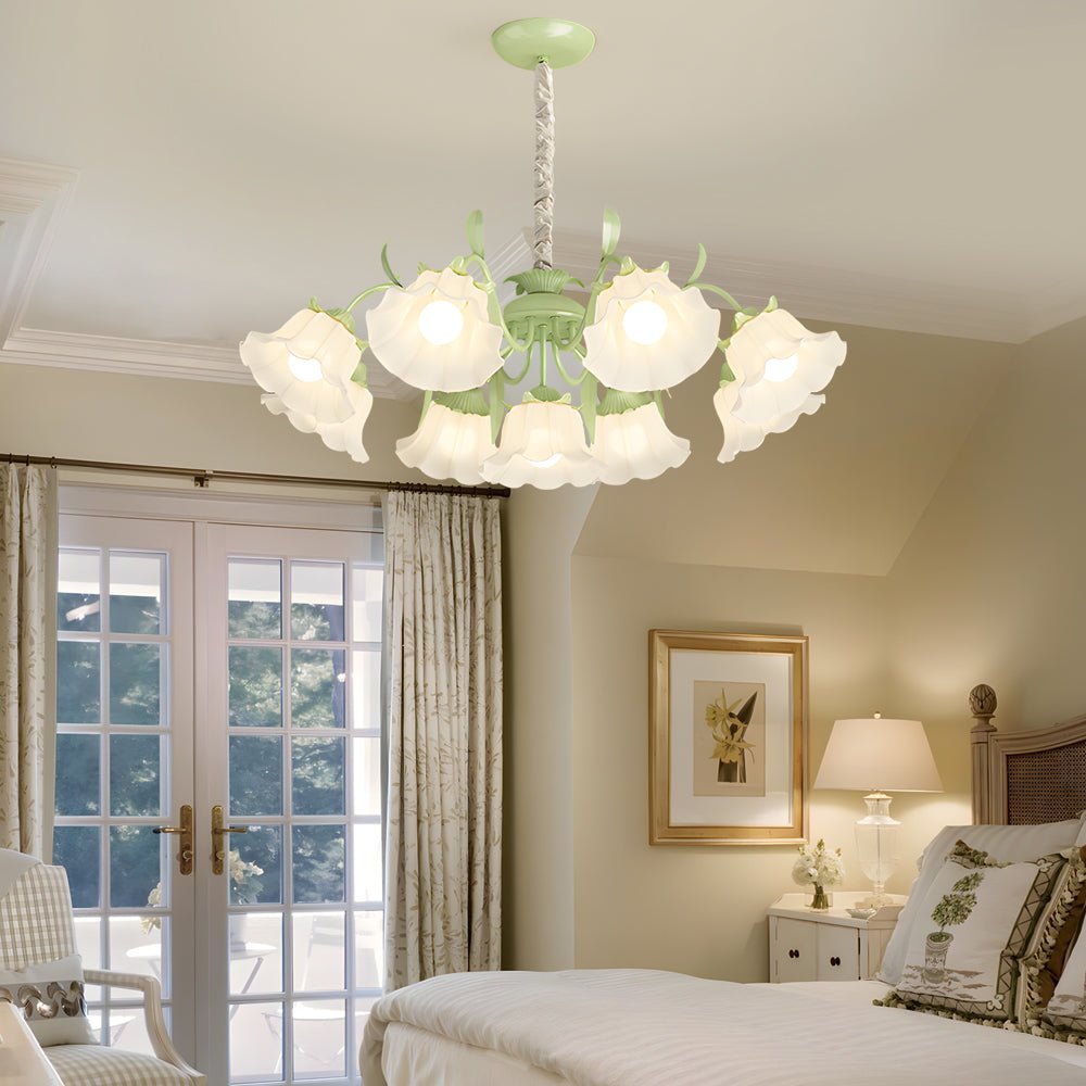 VERITY BLOOM TRIPLE-TIERED DIMMABLE CHANDELIER