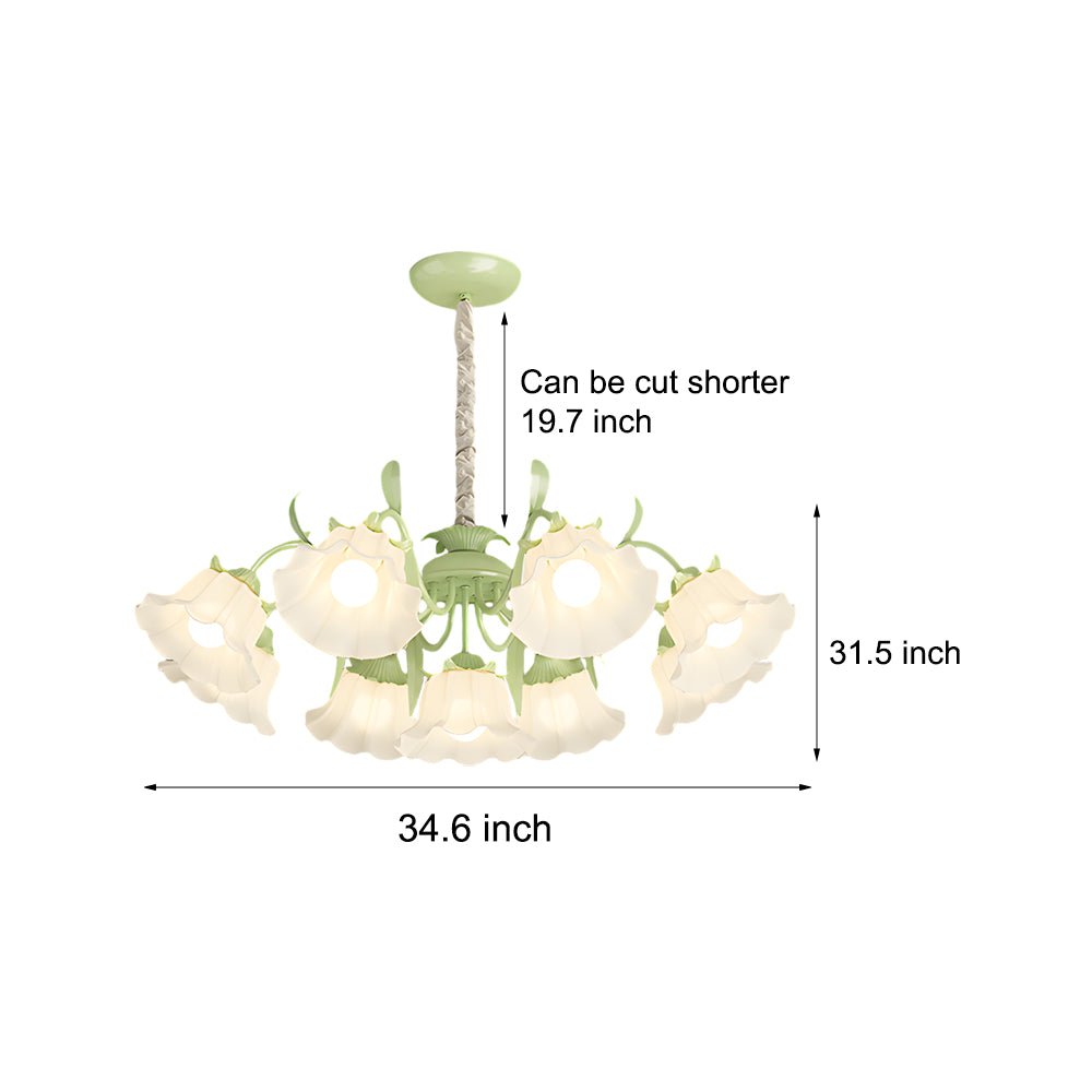 VERITY BLOOM TRIPLE-TIERED DIMMABLE CHANDELIER
