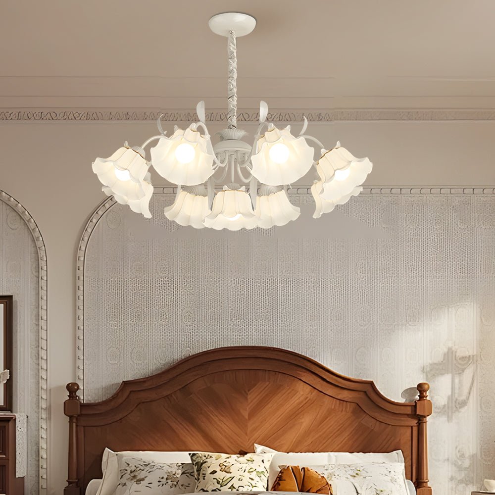 VERITY BLOOM TRIPLE-TIERED DIMMABLE CHANDELIER