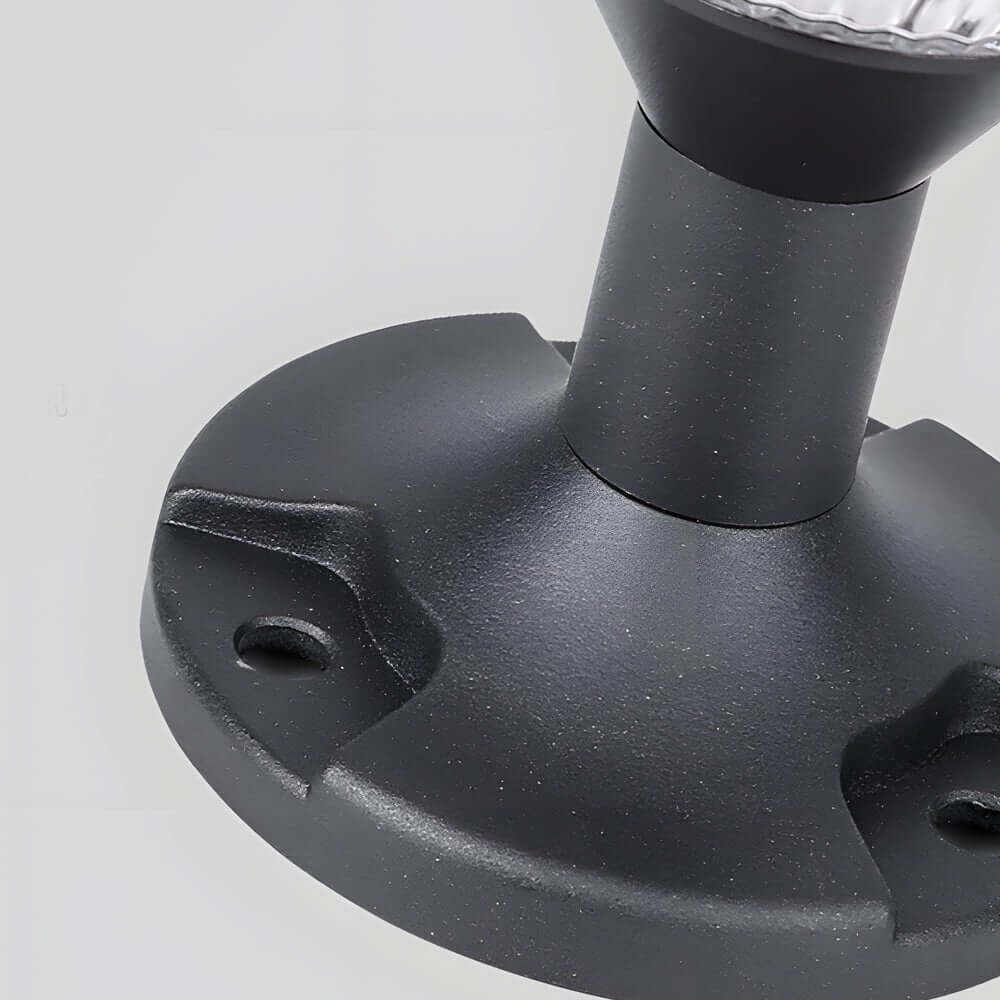 RAVENHURST NINE-INCH WATERPROOF EBONY SOLAR PIER LIGHT