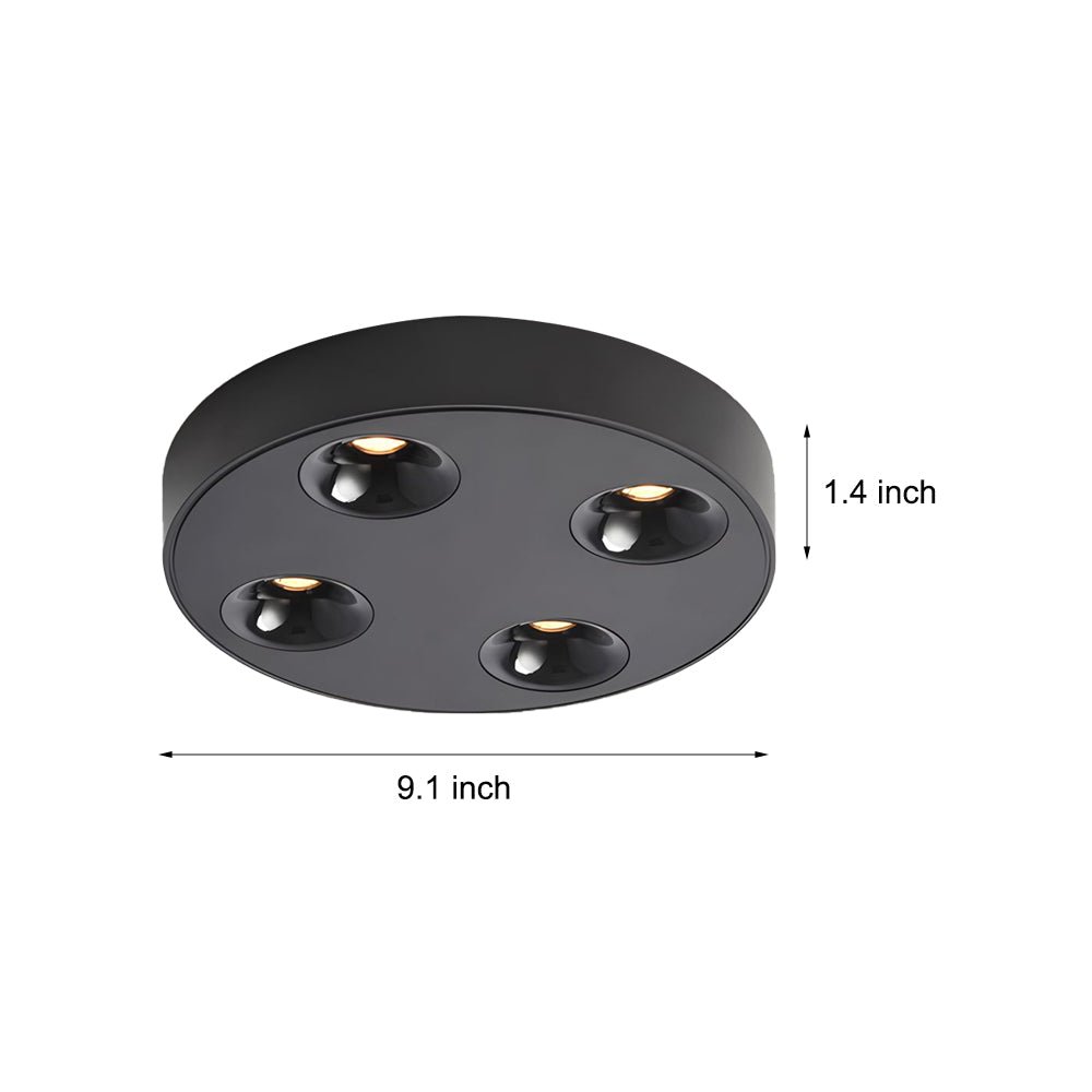 WINDSOR 9.1-INCH QUADRANT LED CEILING ILLUMINATOR FOR BATHROOMS