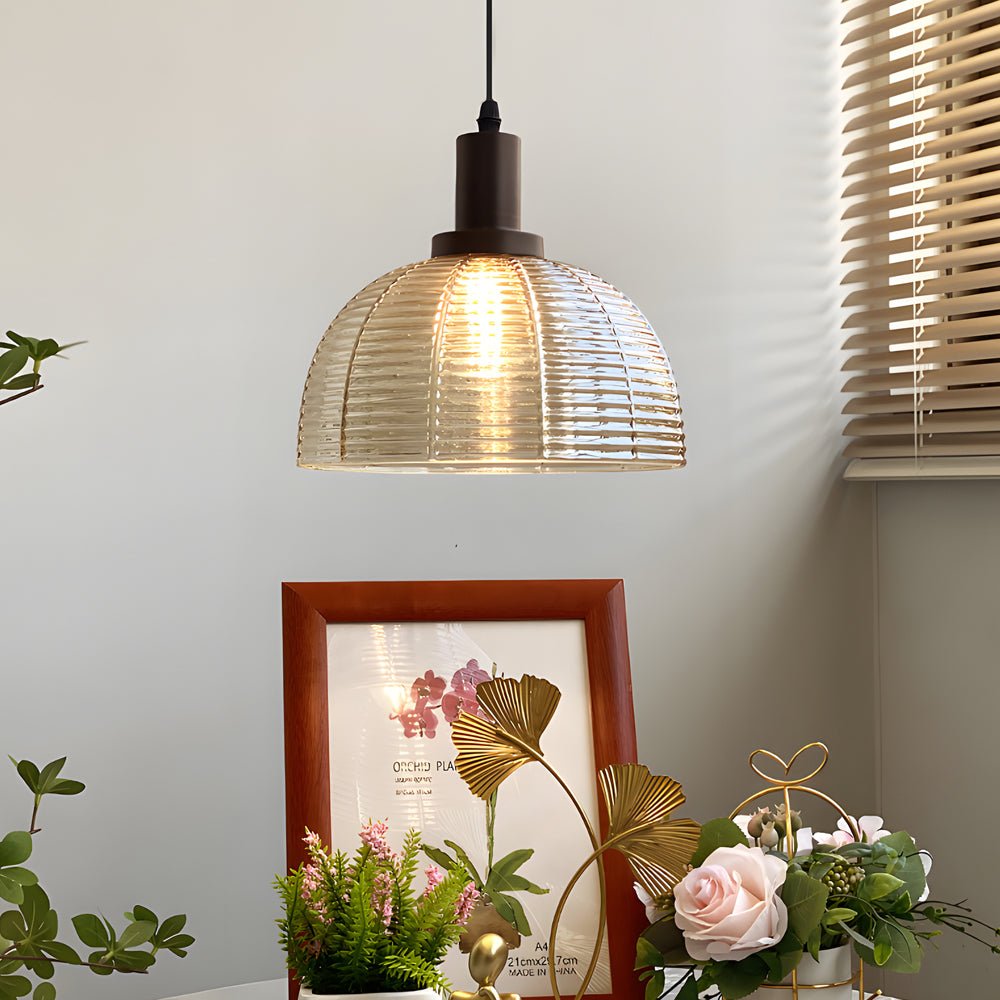 FENWICK 9.44 INCH GLASS DOME HANGING LANTERN
