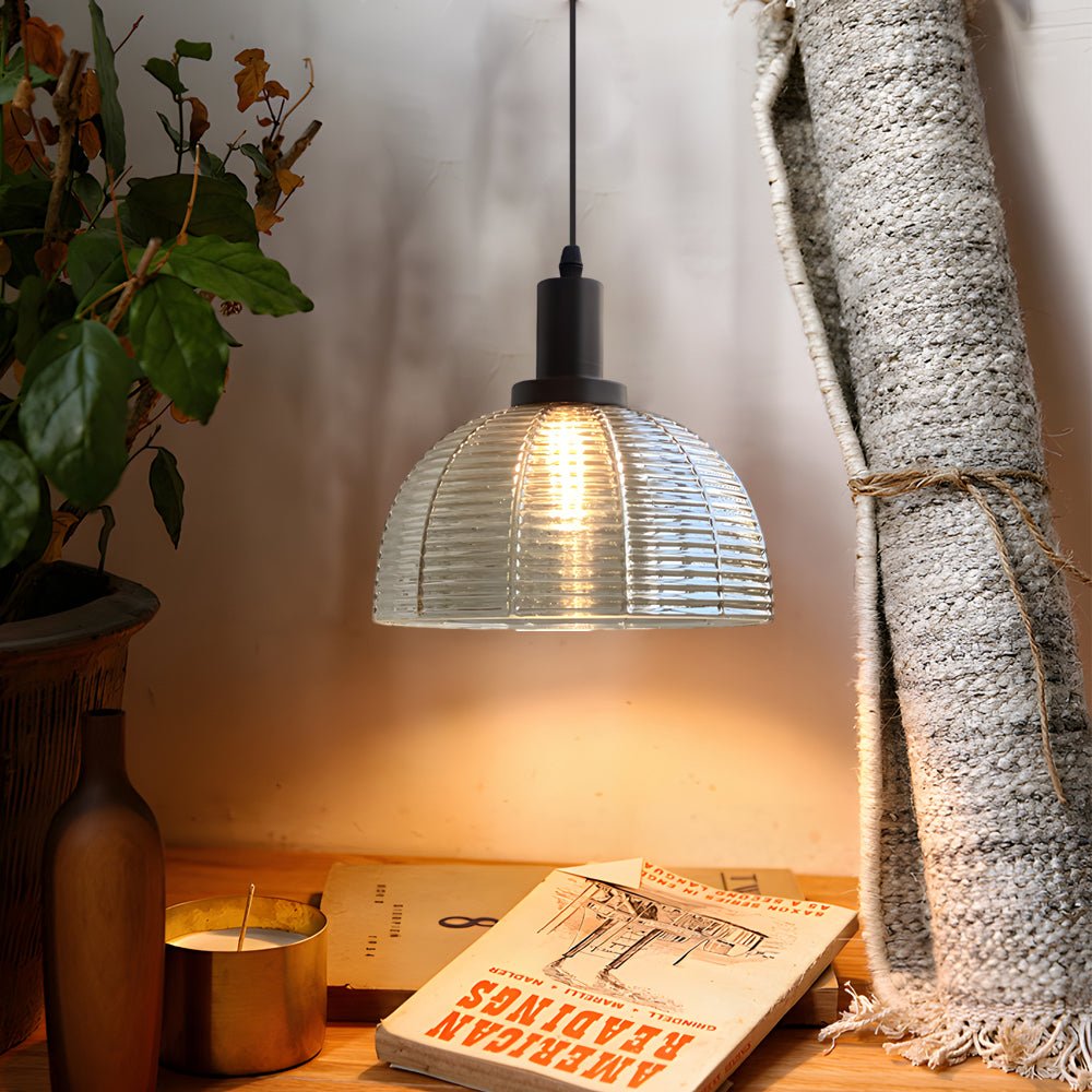 FENWICK 9.44 INCH GLASS DOME HANGING LANTERN