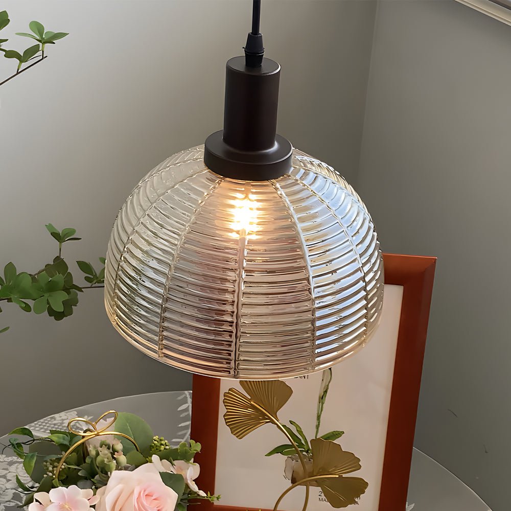 FENWICK 9.44 INCH GLASS DOME HANGING LANTERN
