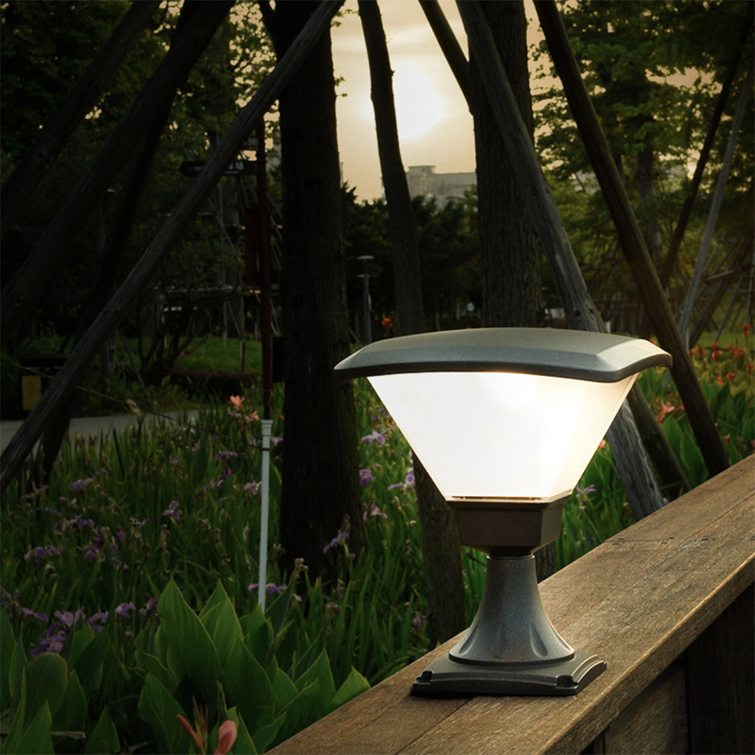 RAVENWOOD BLACK BOLLARD GARDEN LANTERN