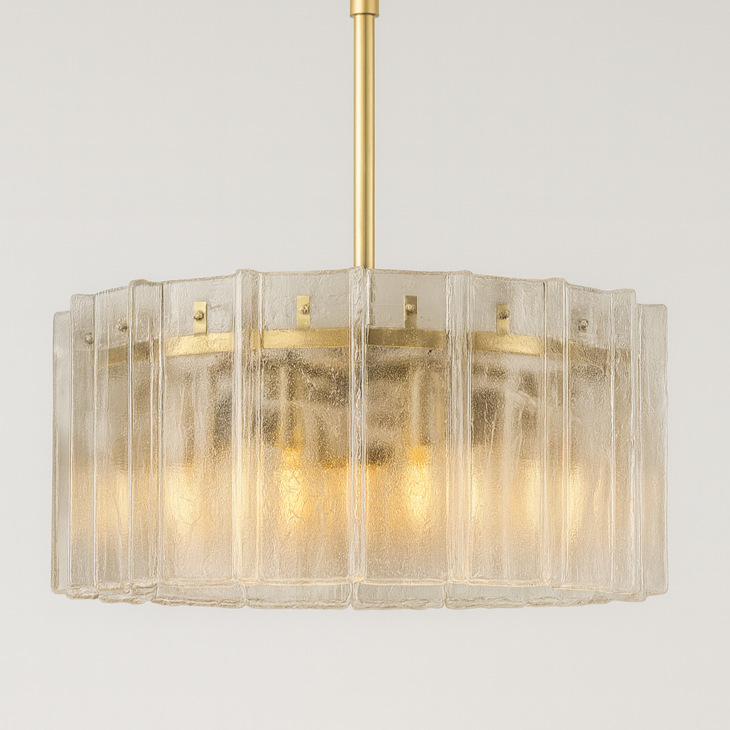 VALLONI CRYSTAL-ENCASED CEILING LUMINAIRE