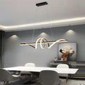 1. "WINSLOW WHISPERING LED HANGING LIGHT"  
   - Features smooth stepless dimming and a minimalist Nordic design, perfect for illuminating kitchen spaces with a warm glow.

2. "BRAMBLETON RADIANCE CEILING CHANDELIER"  
   - Showcases a unique blend of mod
