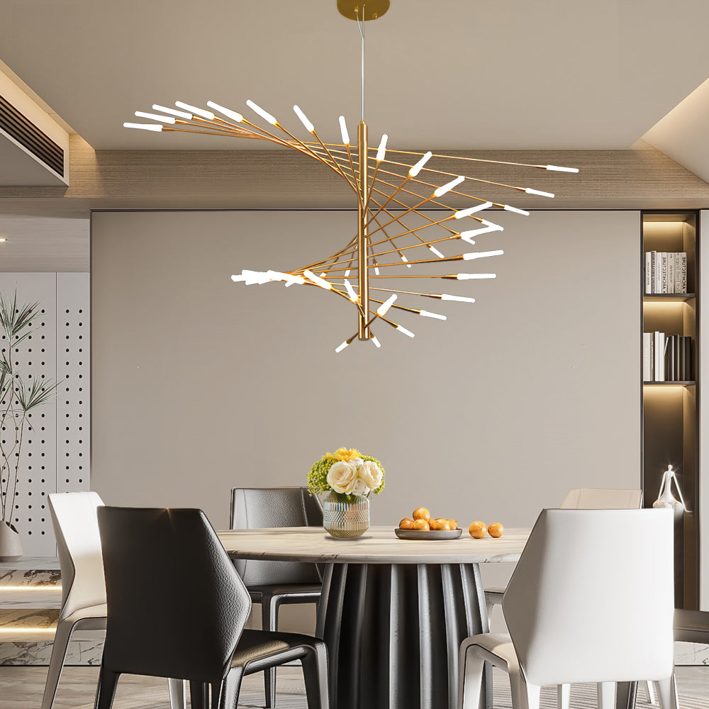WINTHROP SPIRAL AURORA LED CHANDELIER