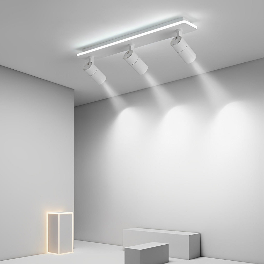 WINTHORPE RECTANGULAR LED FLUSH MOUNT SPOTLIGHT WITH ADJUSTABLE BEAMS