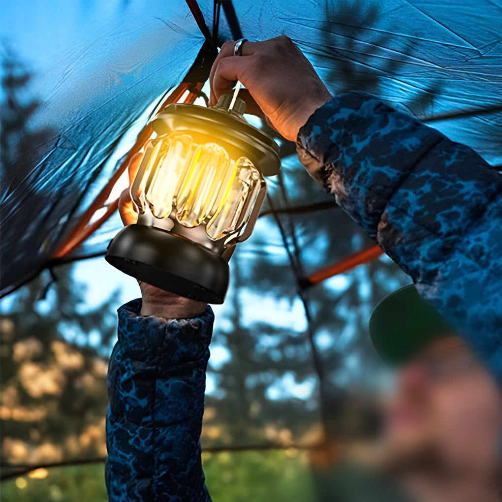 1. **WETHERBY RAINPROOF CAMPING LANTERN**  
   A versatile outdoor lantern featuring multi-functional settings, designed to withstand wet conditions while providing reliable illumination.

2. **HASTINGS RECHARGEABLE TRAIL LIGHT**  
   A portable, waterpro