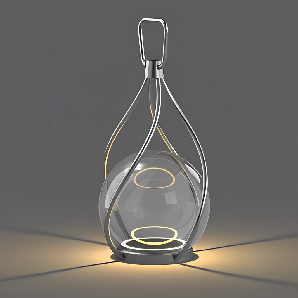 WILLOUGHBY METAL ORB NIGHT LANTERN - Waterproof, USB Rechargeable, Portable Illumination"
  
2. "HENLEY STEEL GLOBE NIGHTLIGHT - Compact, Rechargeable, Weather-Resistant Design"

3. "CHARLESTON BRASS TWILIGHT GLOW - USB Rechargeable, Waterproof, Portable