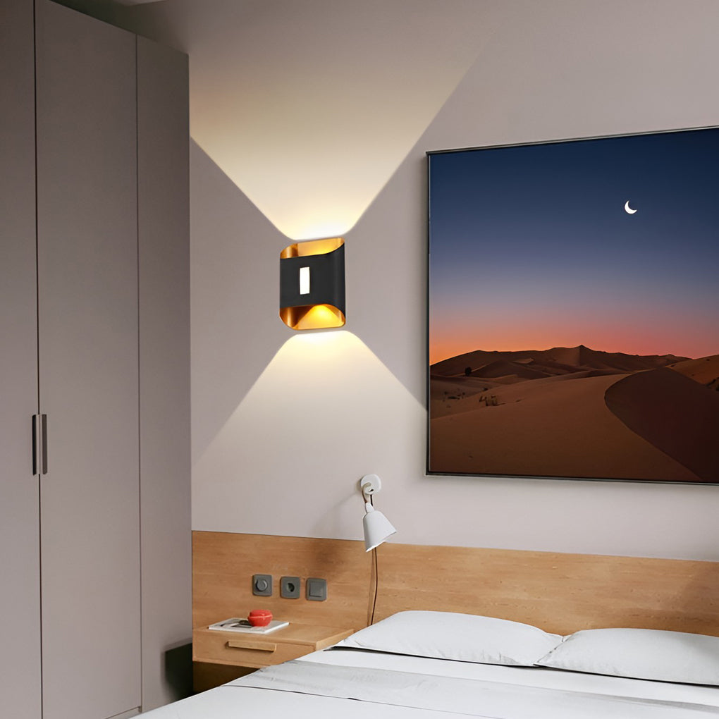 WINDSOR AQUA SHIELD LED WALL SCONCE, MODERN UP AND DOWN LIGHTING