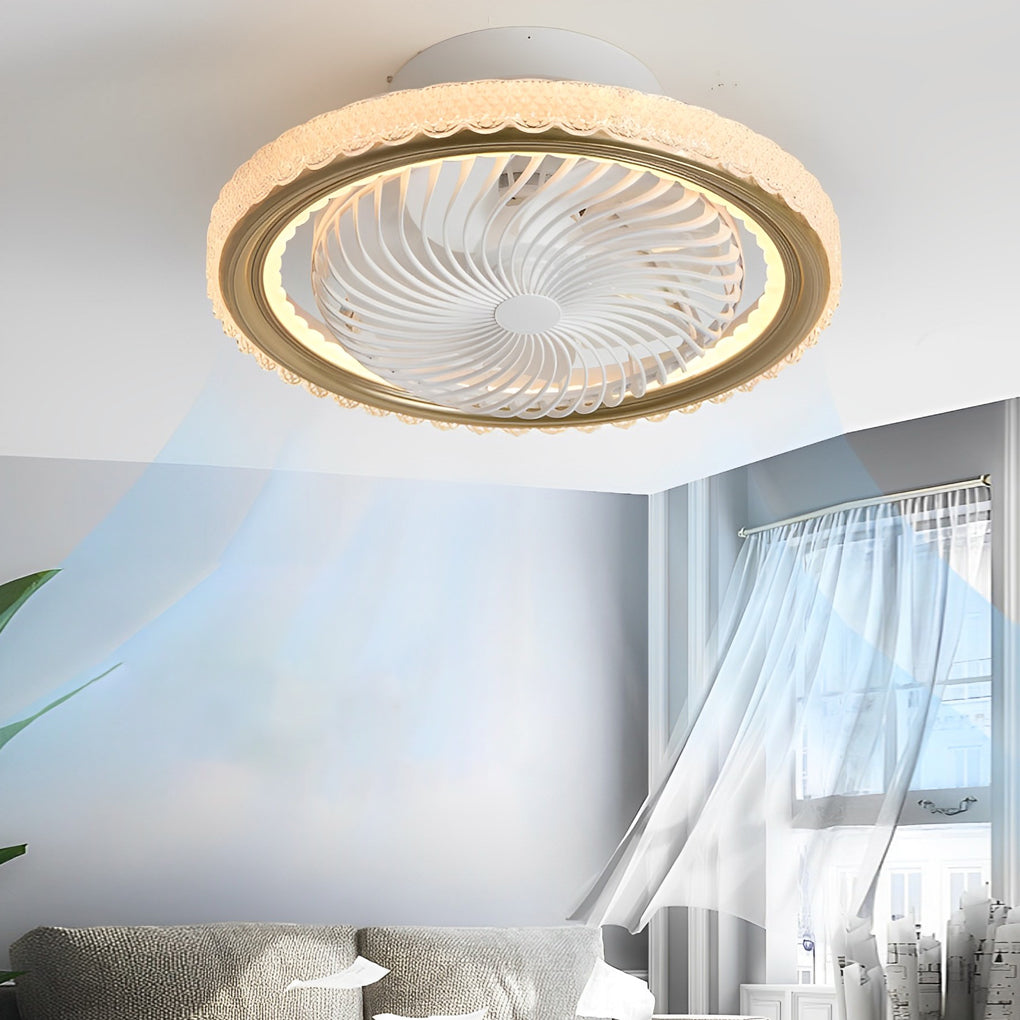 WINTHROP SILENT CIRCULAR LED CEILING FAN WITH TRIPLE DIMMING FUNCTION
