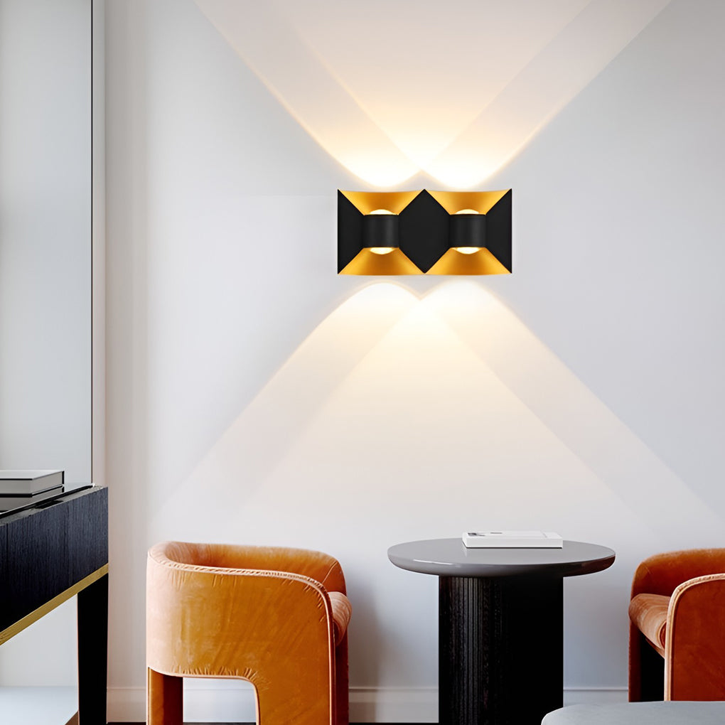 WINTHROP AQUILA MODERN OUTDOOR WALL LIGHTS, 6W LED WATER-RESISTANT SCONCES