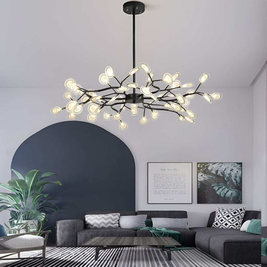 THORNBURY BRANCHED ACRYLIC CEILING CANDELABRA