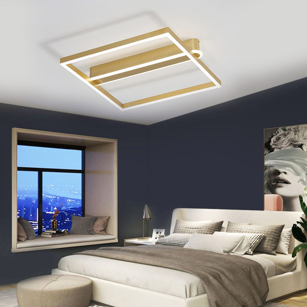 WHITBY METAL QUAD FRAME LED CEILING LANTERN