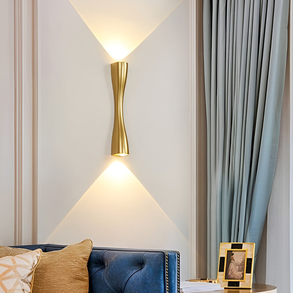 WINTERBOURNE CHROMED LED DUAL-FACING WALL LANTERN
