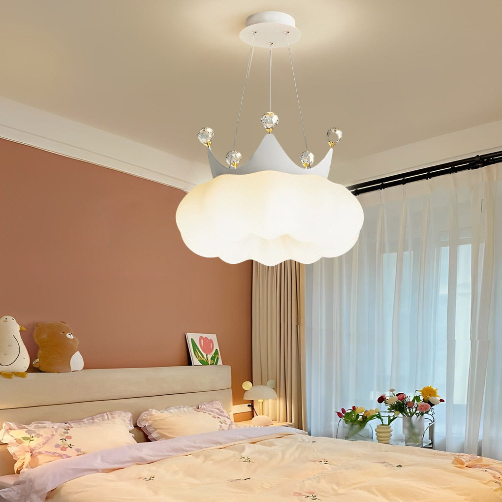 FENWICK CLOUD CRYSTAL LED CHANDELIER WITH DIMMABLE TRIPLE LIGHTING