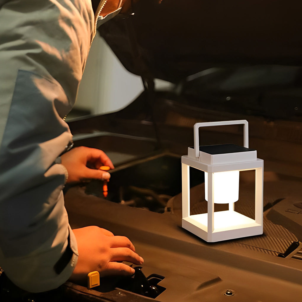 WINCHESTER SOLAR CHARGED OUTDOOR LANTERN WITH WATERPROOF DESIGN