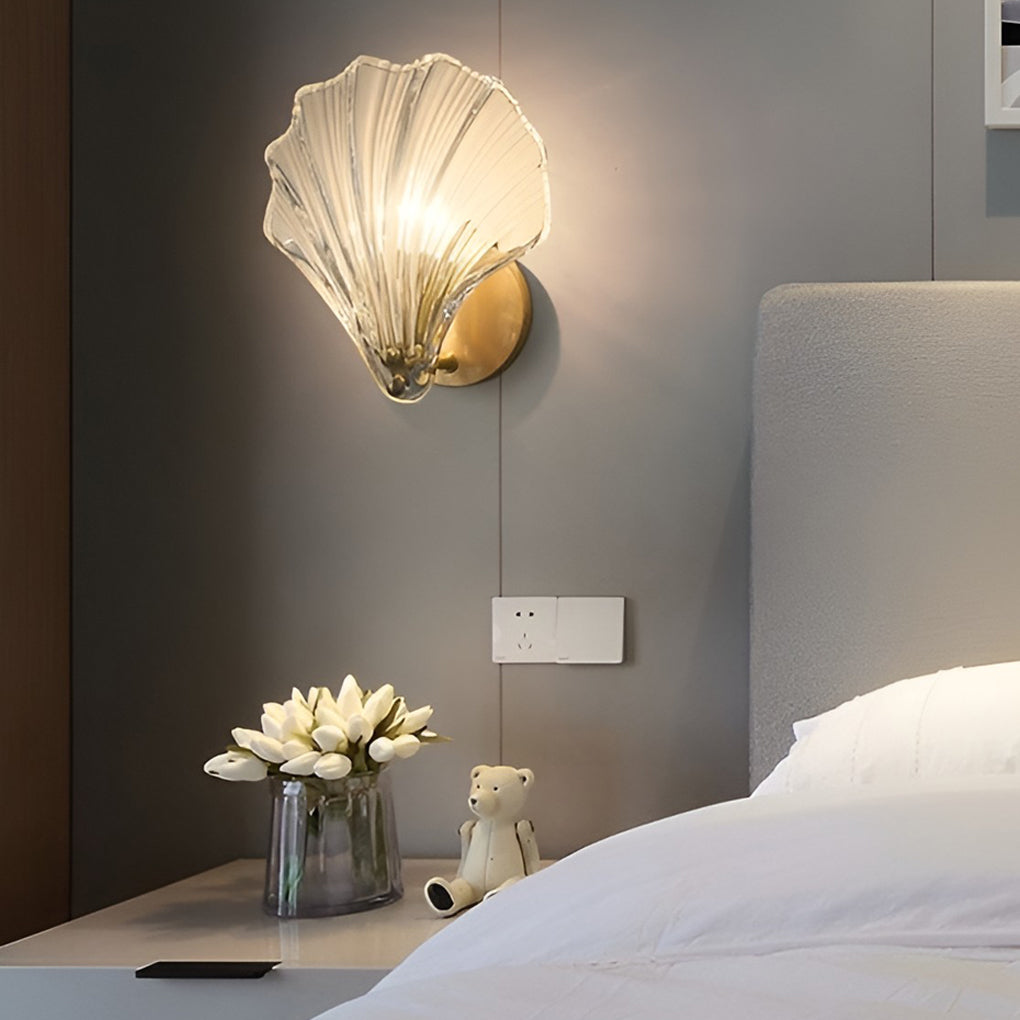 WINTHORPE FANNED GLASS TRIO DIMMER WALL LIGHT