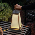 BRIDGEMAN SQUARE SOLAR LANTERN WITH WATERPROOF LED LIGHTING