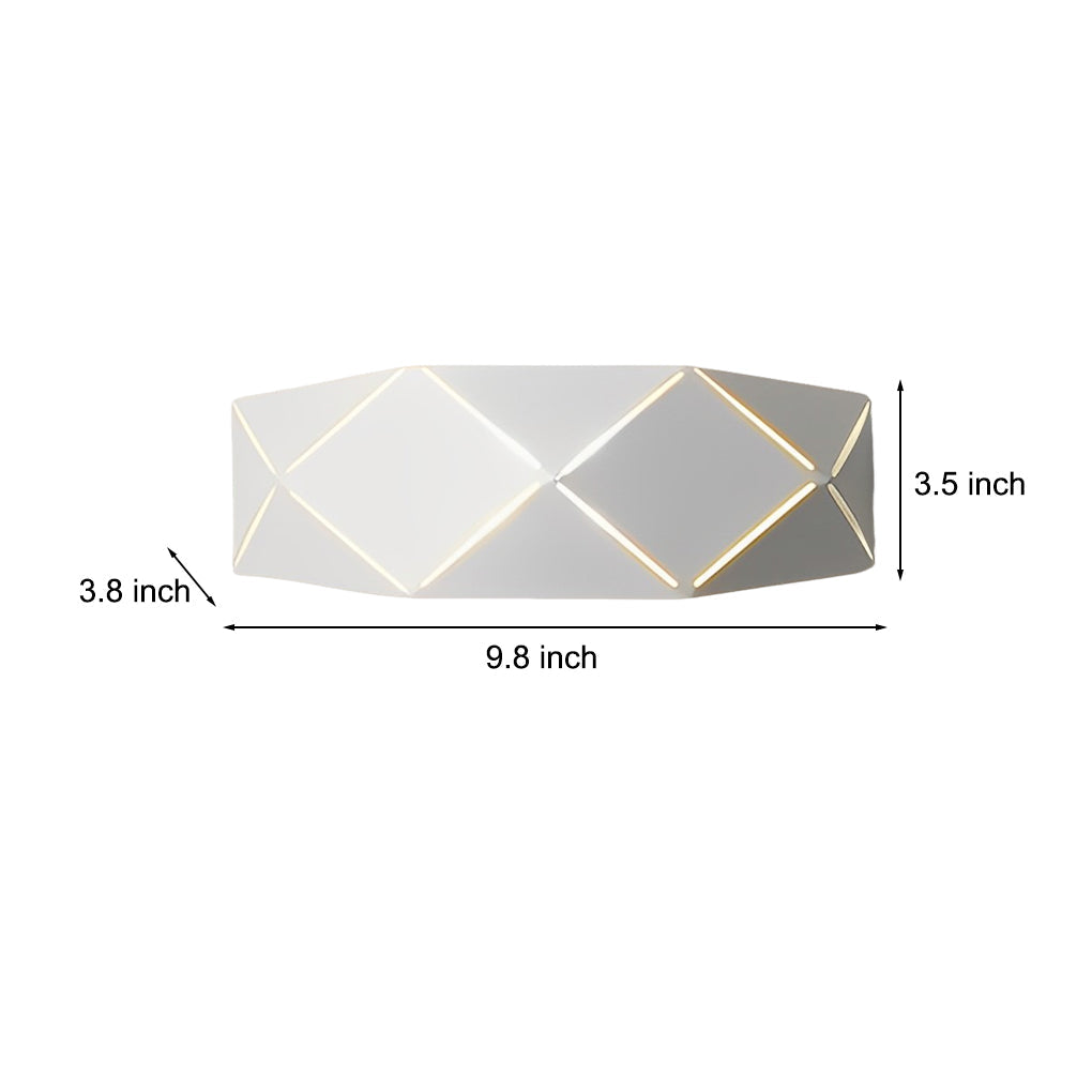 WINTHROP MODERN GEOMETRIC IRON AND ACRYLIC WALL SCONCE