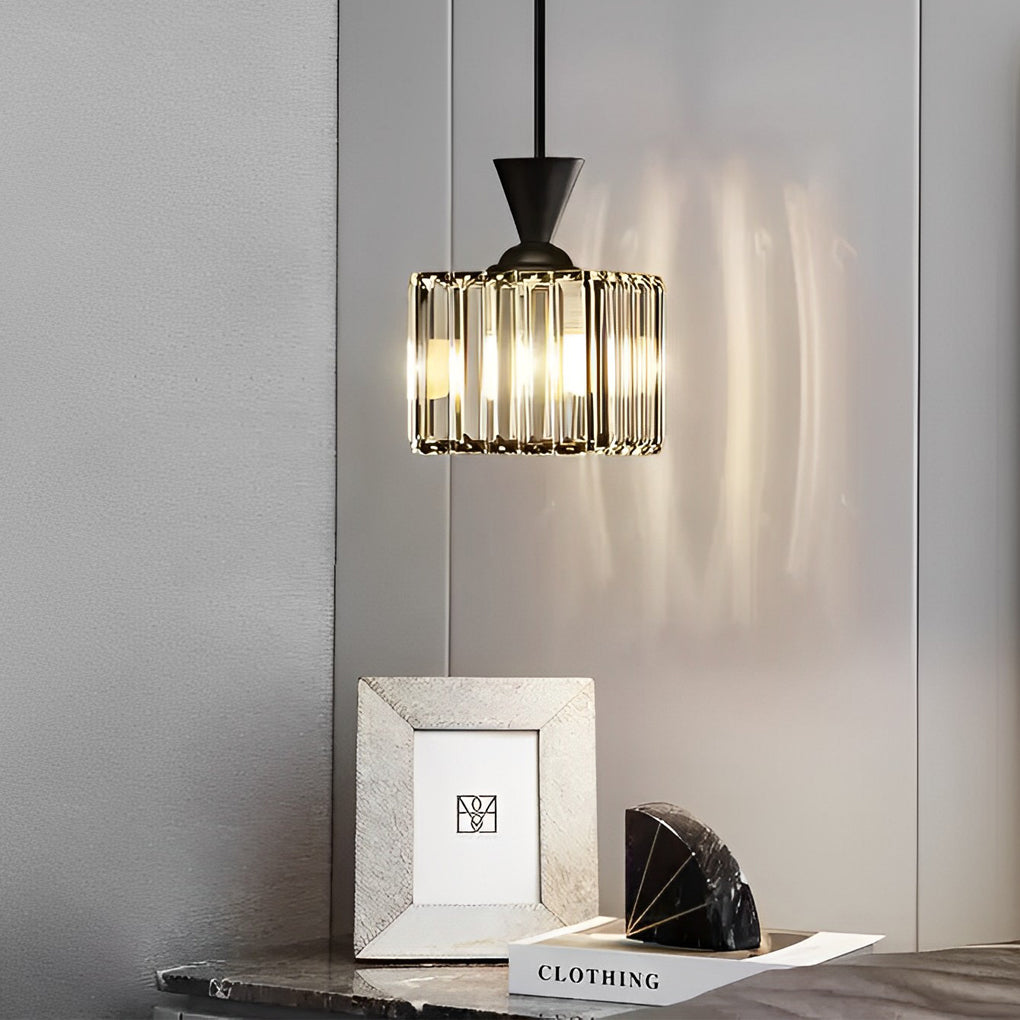 WINTHROP METAL CRYSTAL TRILOGY PENDANT LIGHT