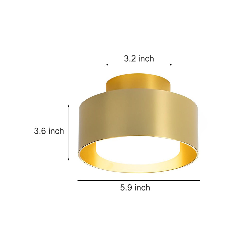WINTHROP CIRCULAR ALUMINUM LED CEILING MOUNT LIGHT