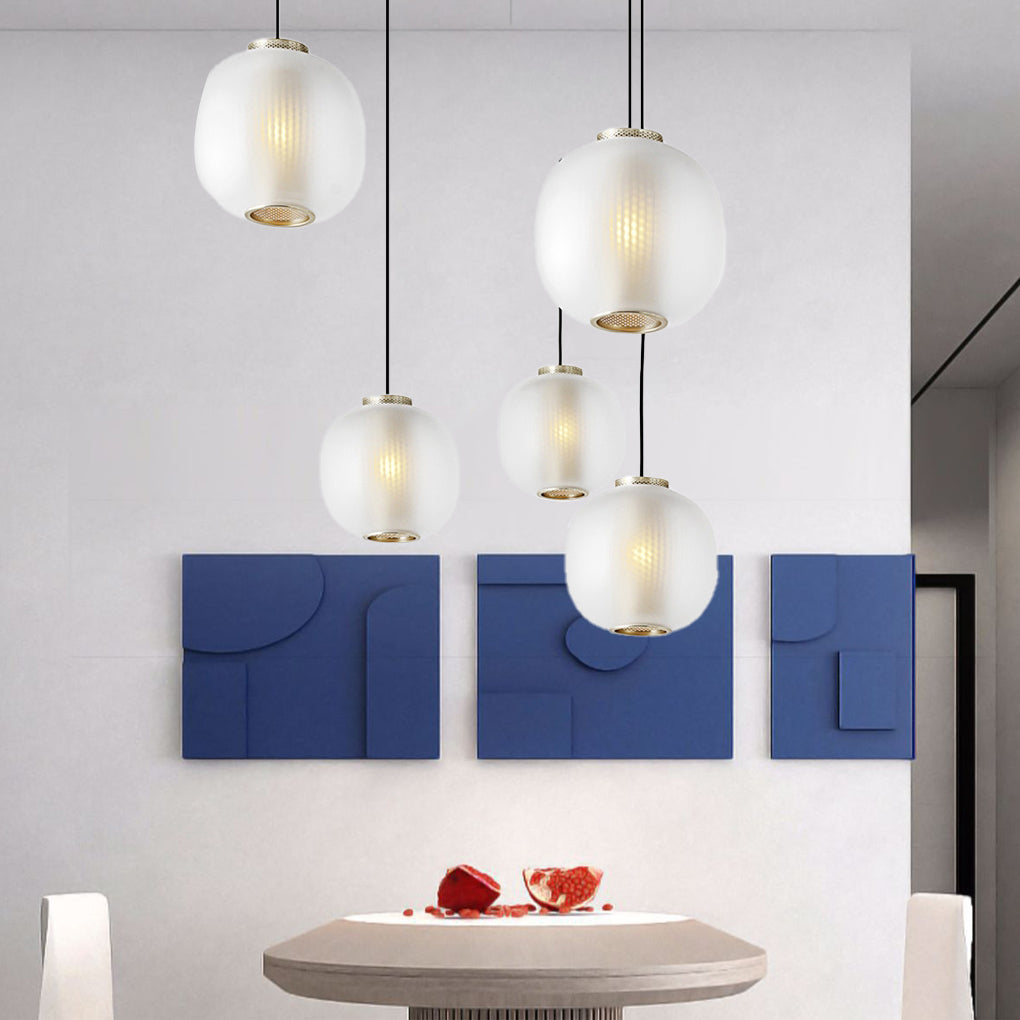 WINTHROP ORB GLASS HANGING LANTERN LIGHT