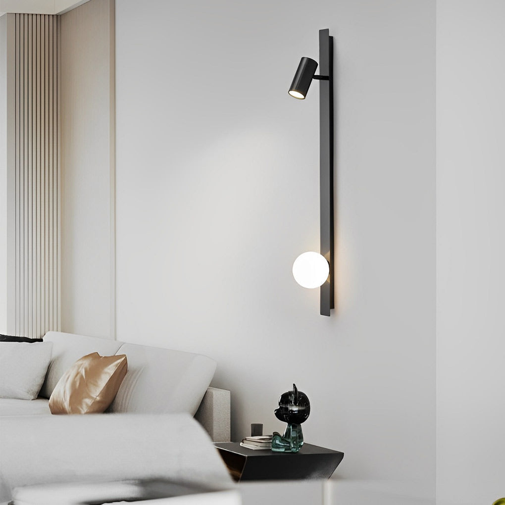 WINCHESTER TRIO DIMMABLE WALL SCONCE WITH FOCUSABLE SPOTLIGHT