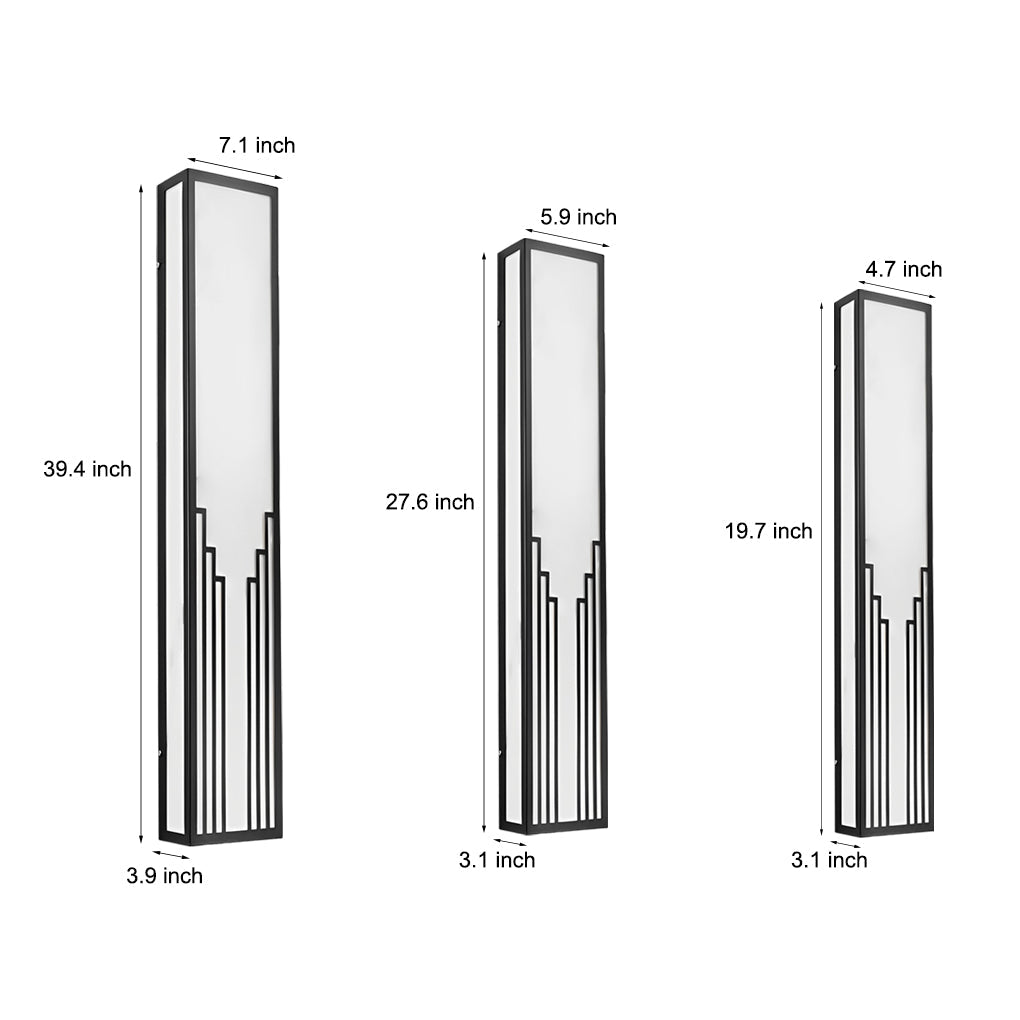 BLACKTHORN RECTANGULAR RESIN OUTDOOR LED WALL LANTERN