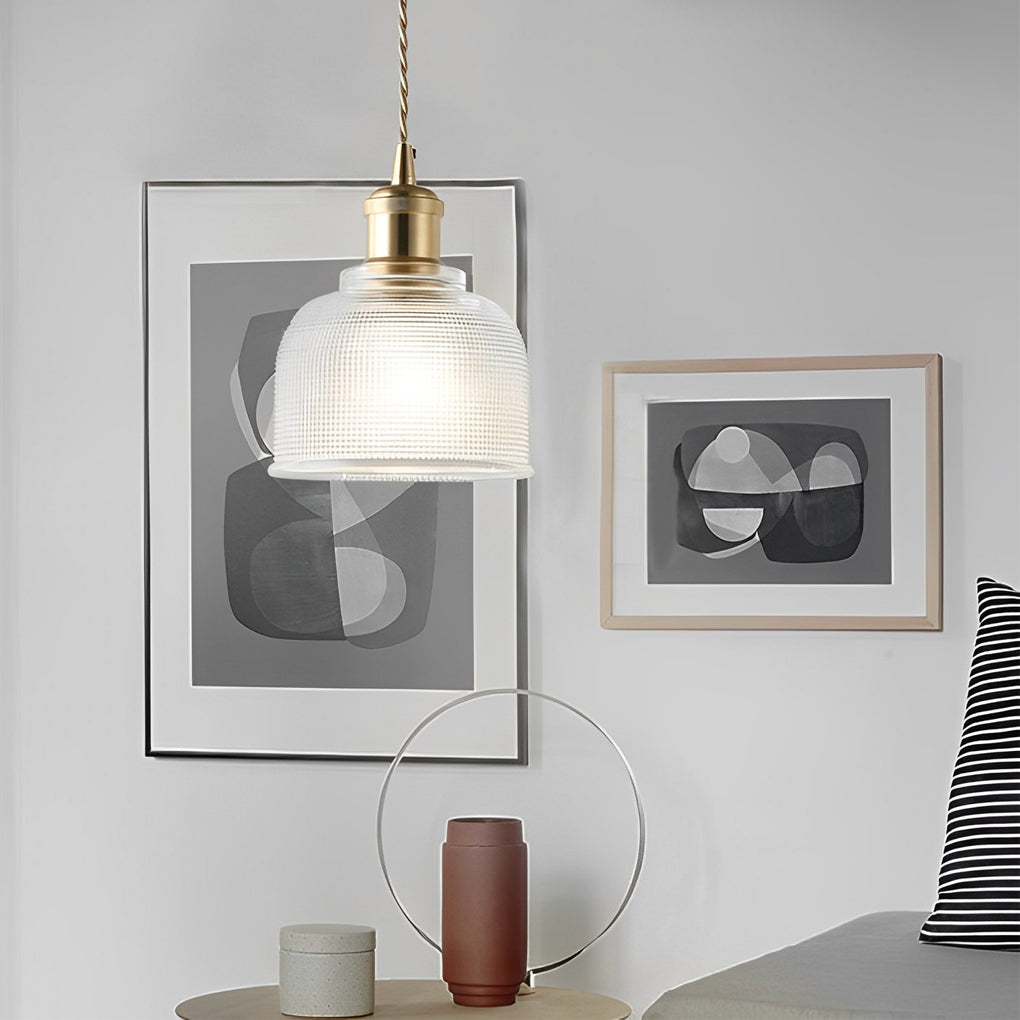 WINTHROP CRYSTAL ORB METAL PENDANT LIGHT