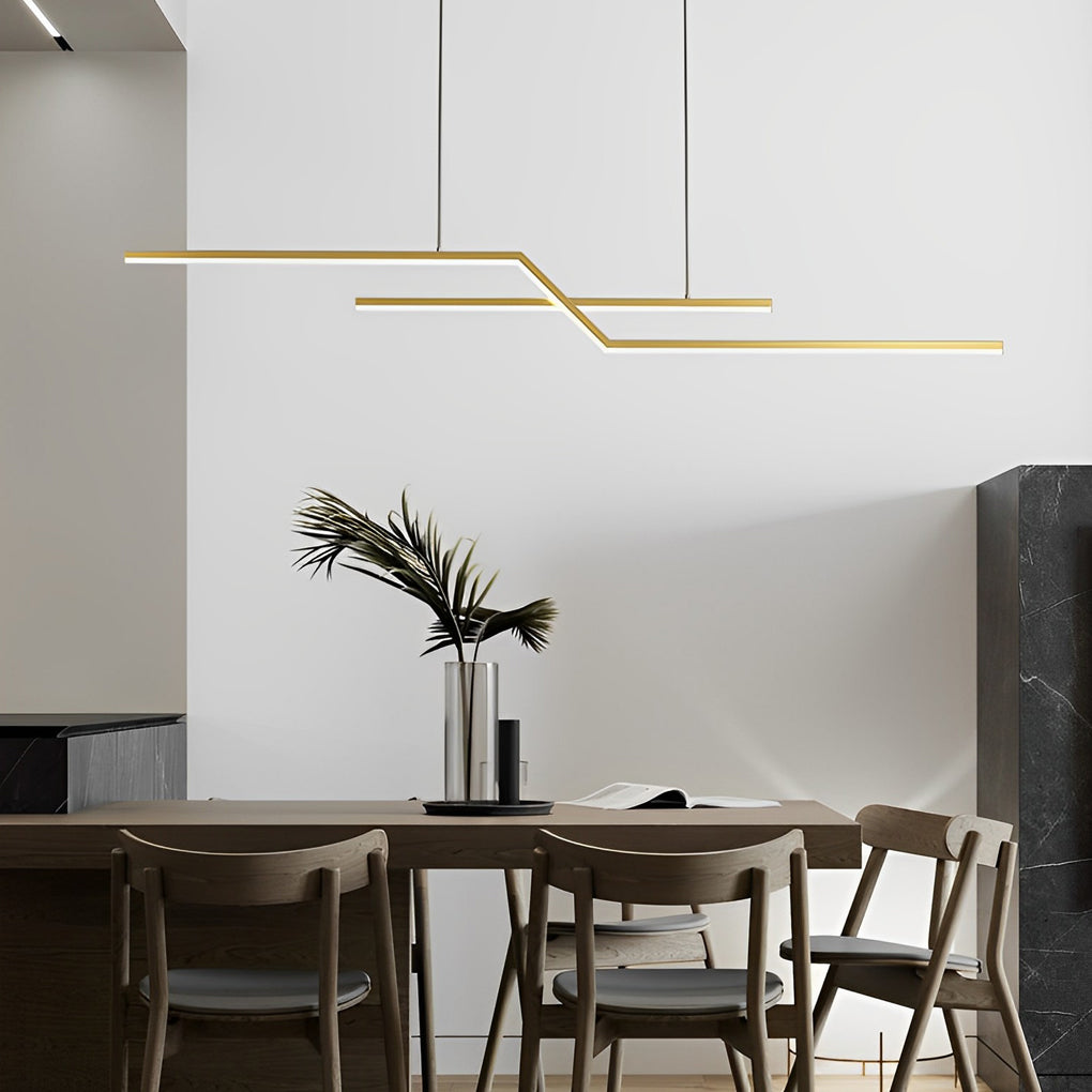 FENWICK MODERN LINEAR DIMMING CHANDELIER
