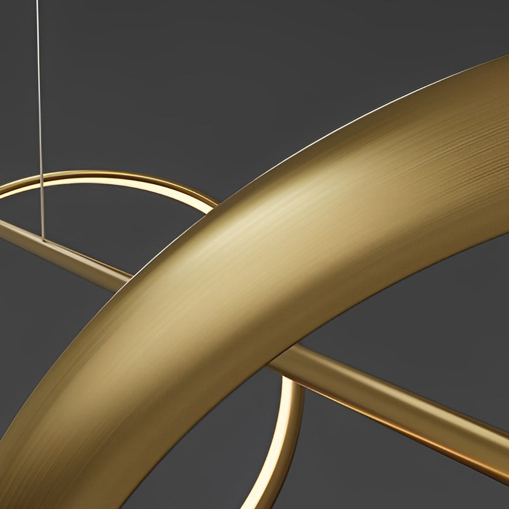 WINTHORPE WAVING STRIP LED CHANDELIER