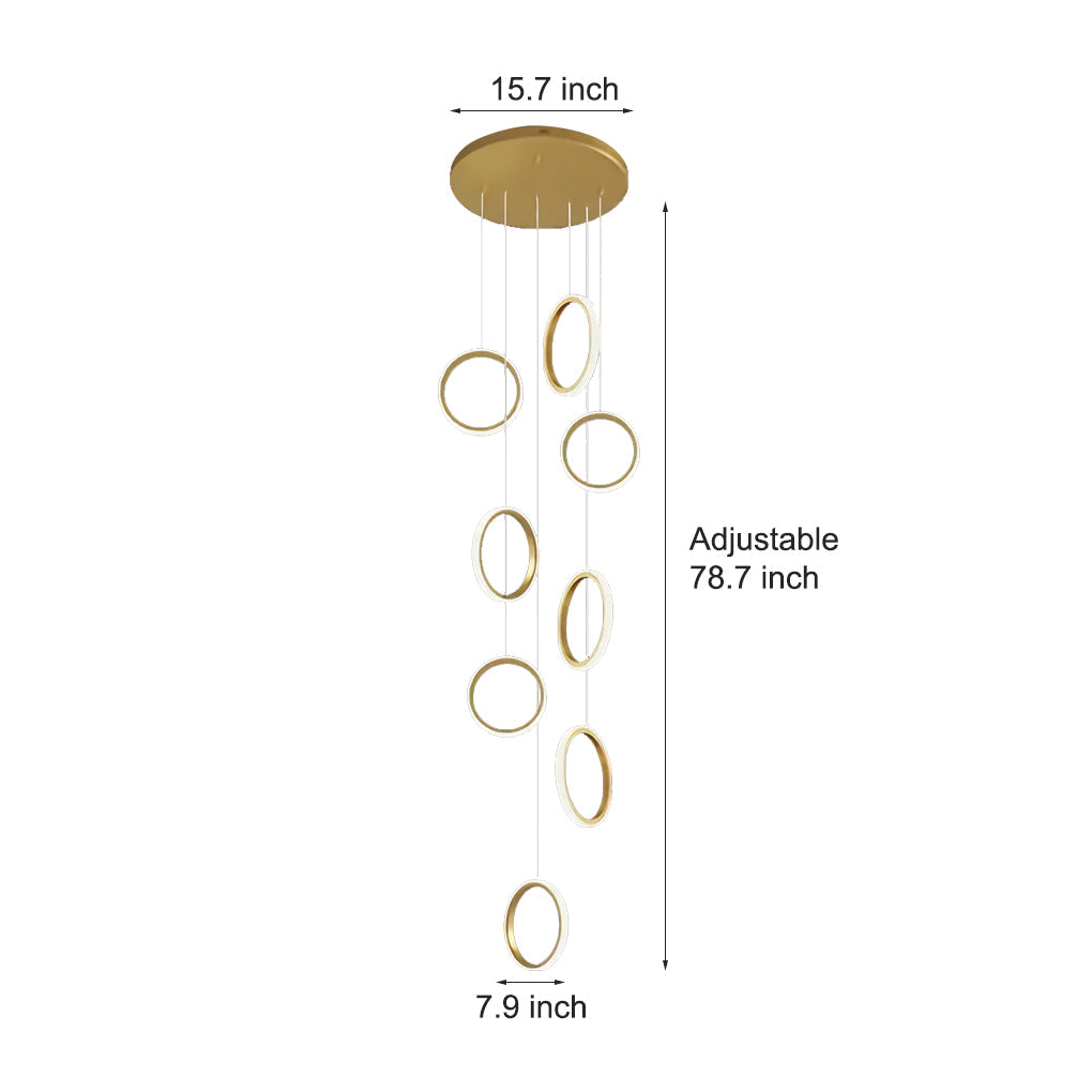 WINDSOR CIRCULAR LED STAIRCASE LIGHTING INSTALLATION
