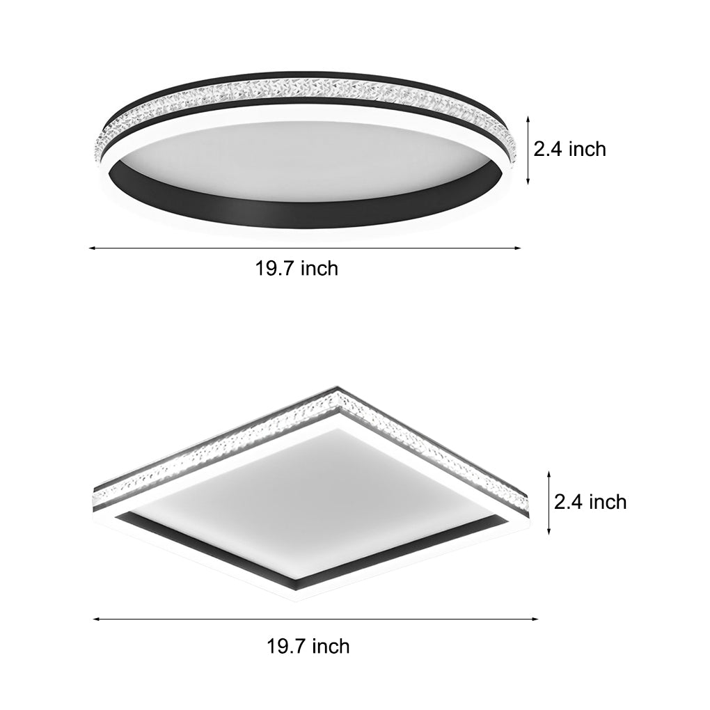 FENWICK MODERN CIRCULAR REMOTE-DIMMING CEILING LUMINAIRE