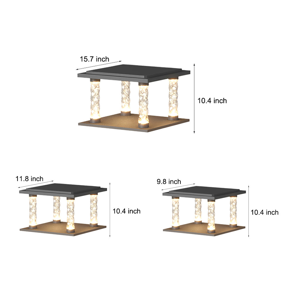 WINDSOR SOLAR-ENHANCED ROUNDED POST CAP ILLUMINATORS