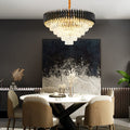 WINTHROP CRYSTAL RADIANCE THREE-TIERED CHANDELIER