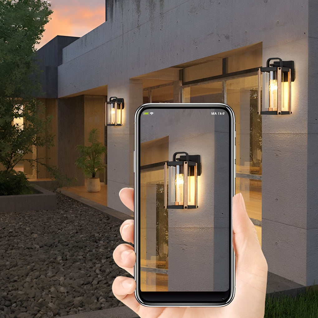 BRIGHTON COAST WATERPROOF GLASS LANTERN WALL LIGHTING