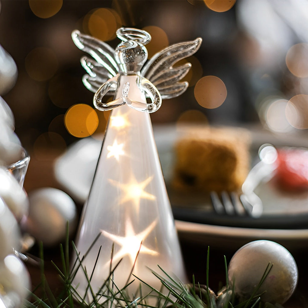 WINTERBOURNE ANGELIC GLASS ILLUMINATOR DESK LAMP