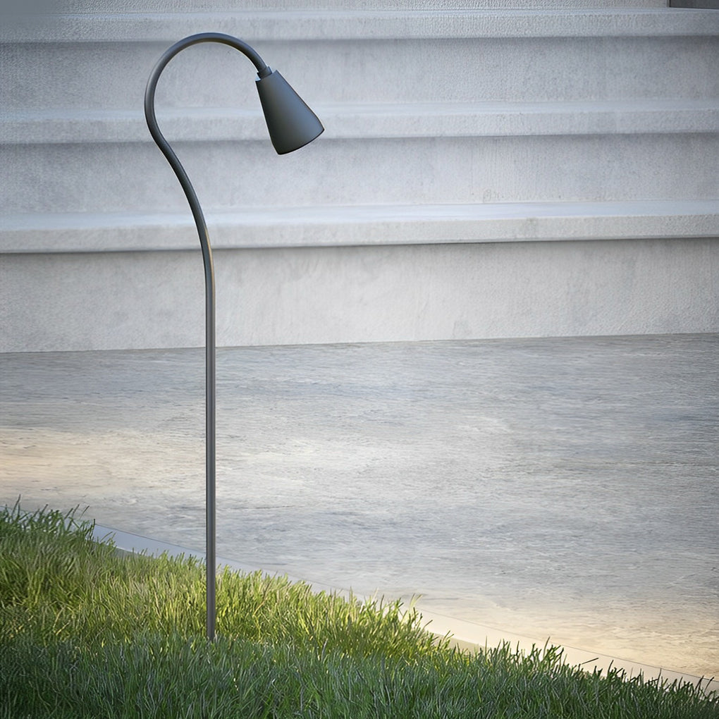 FENWICK ARCHING GARDEN LANTERN, WEATHERPROOF LED COB OUTDOOR ILLUMINATION