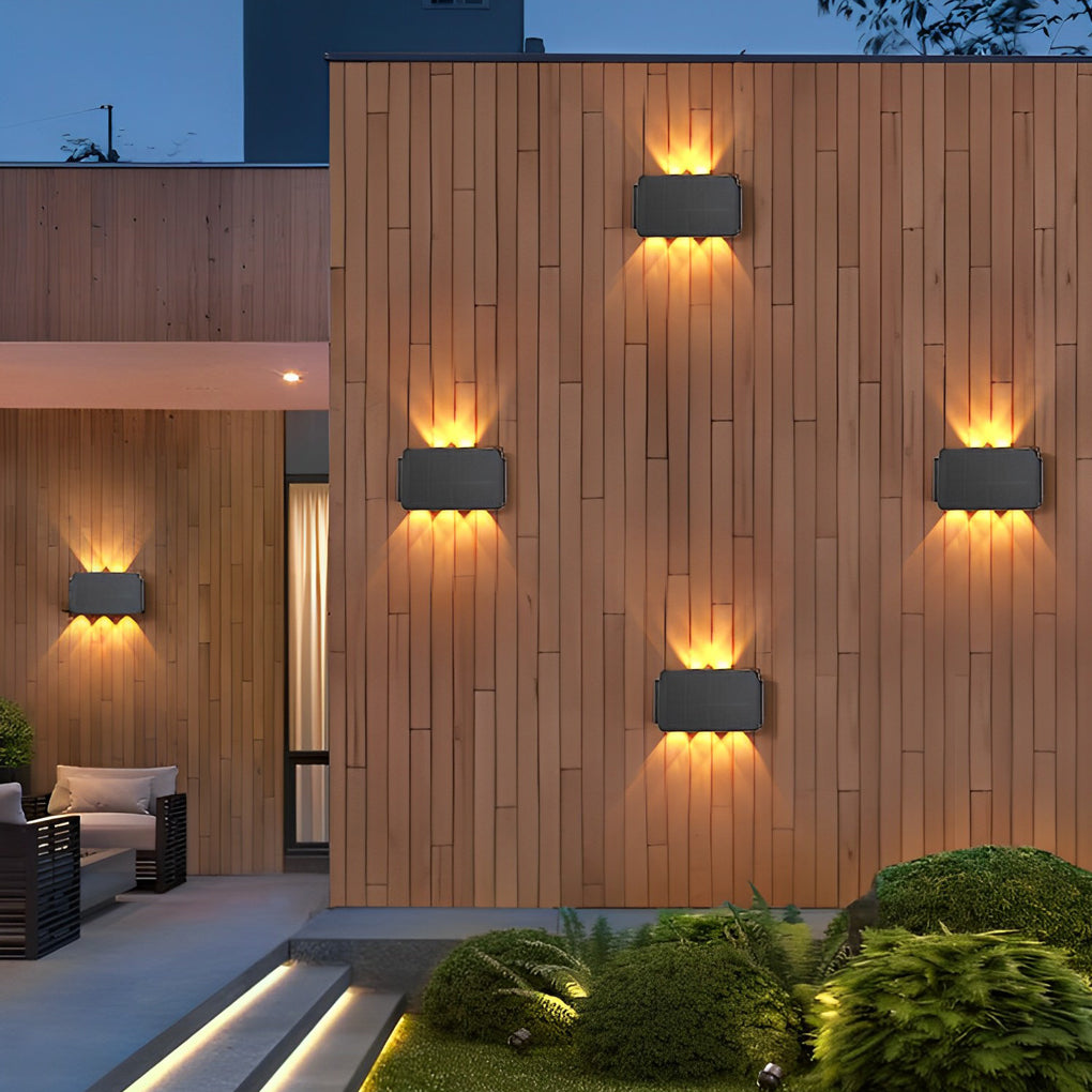 RIVERTON SOLAR-POWERED ILLUMINATION WALL SCONCE