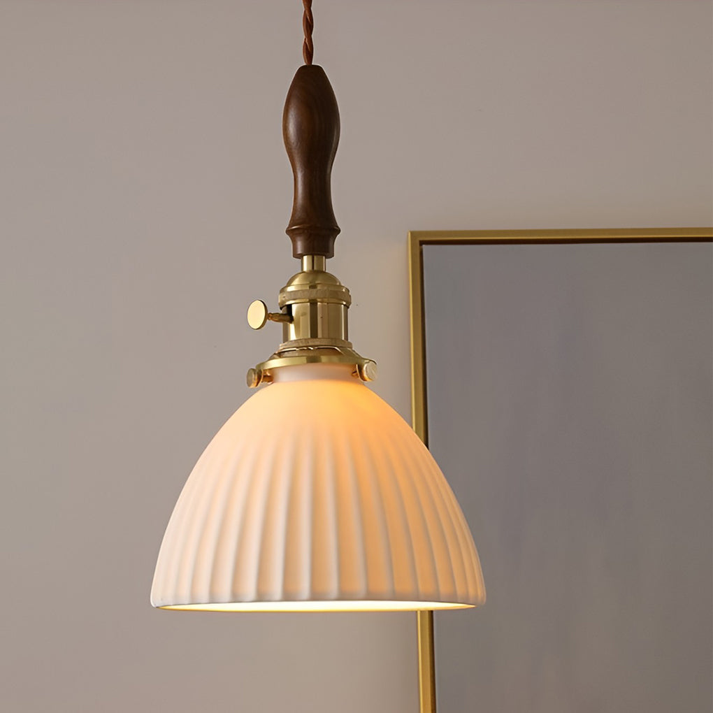 WINTHROP COPPER-ACCENTED CERAMIC PENDANT LIGHTING