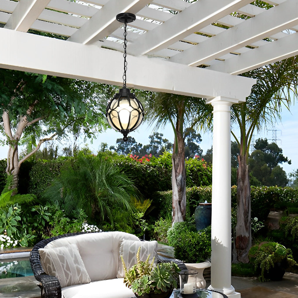 WINDSOR GLASS ORB OUTDOOR PENDANT LIGHTING