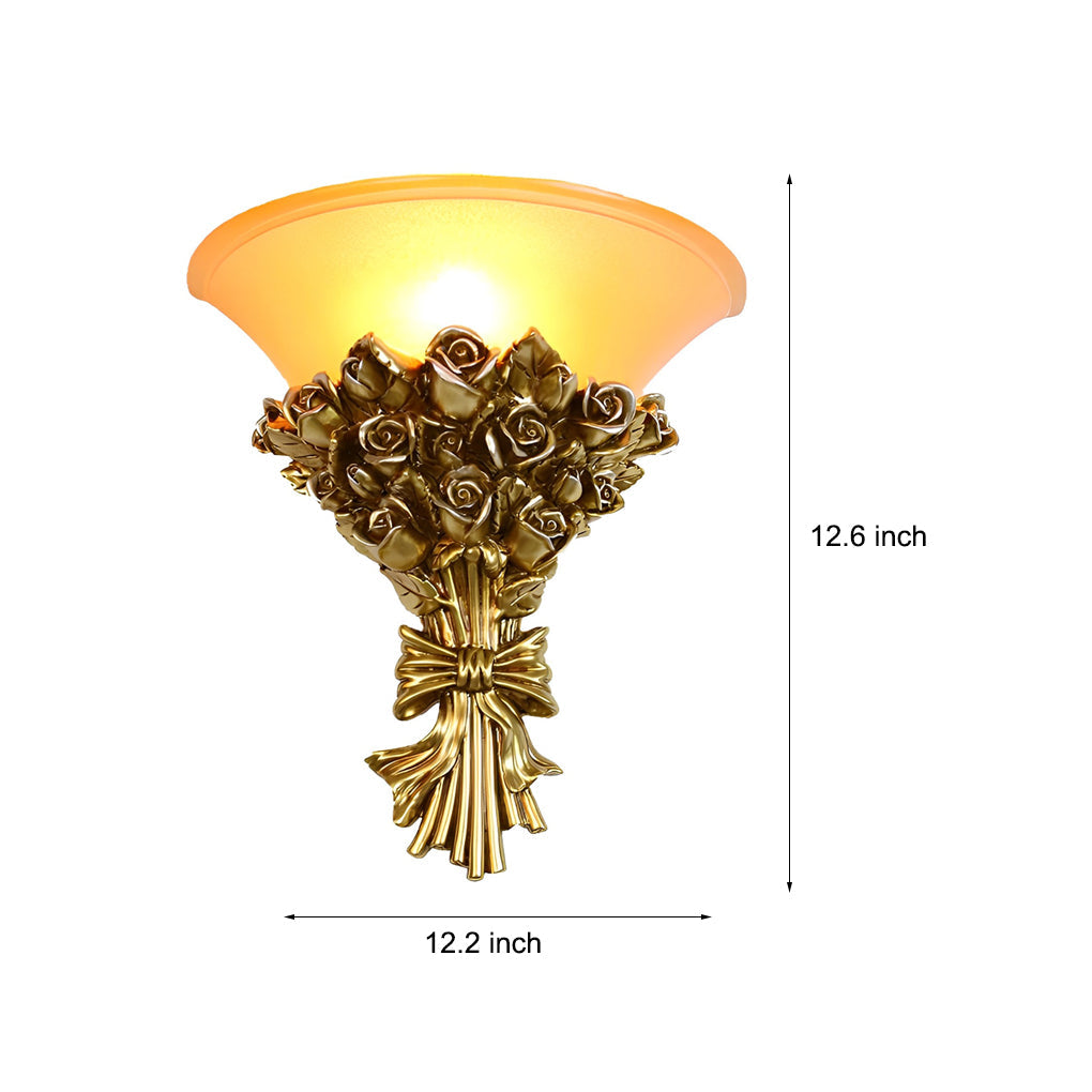 WINTHORPE VINTAGE ROSE EMBELLISHED WALL LANTERN