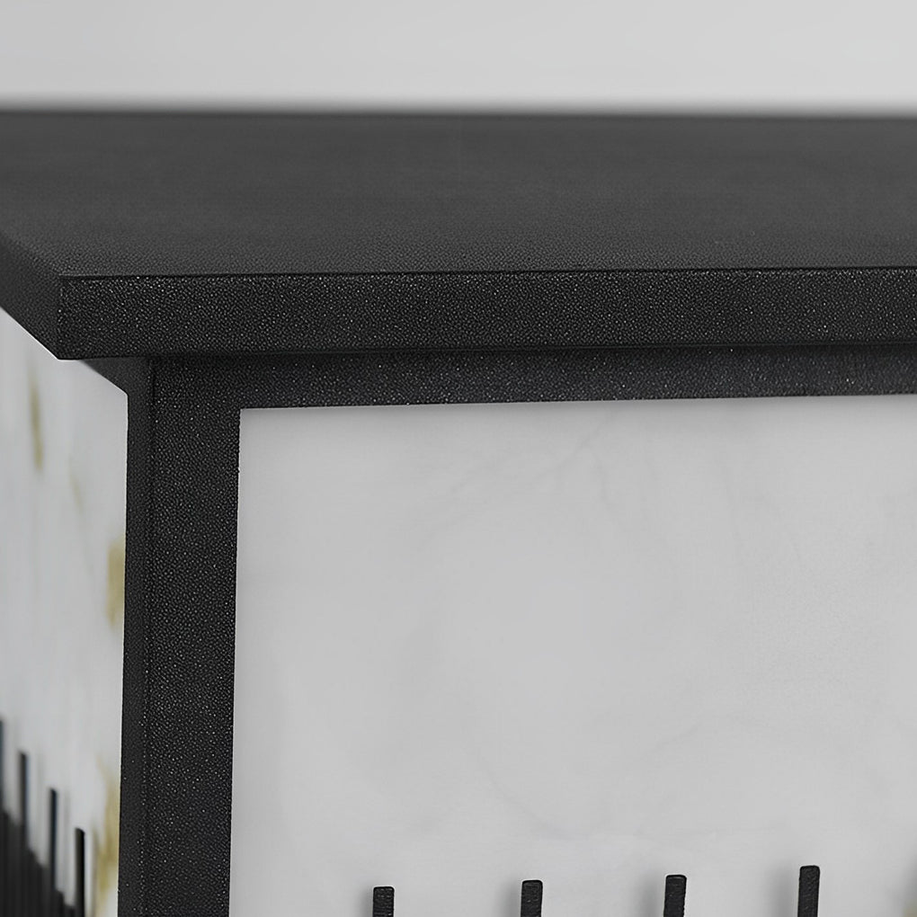 WINDSOR SQUARE SOLAR FENCE LANTERNS WITH TRIPLE DIMMING FEATURE