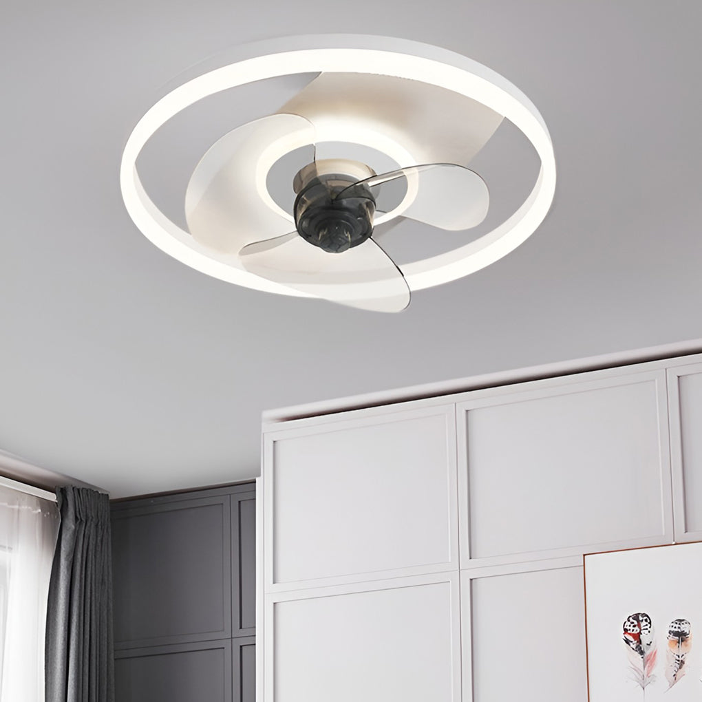 WINDSOR CIRCULAR 3-TIER DIMMABLE CEILING FAN LIGHT WITH REMOTE CONTROL