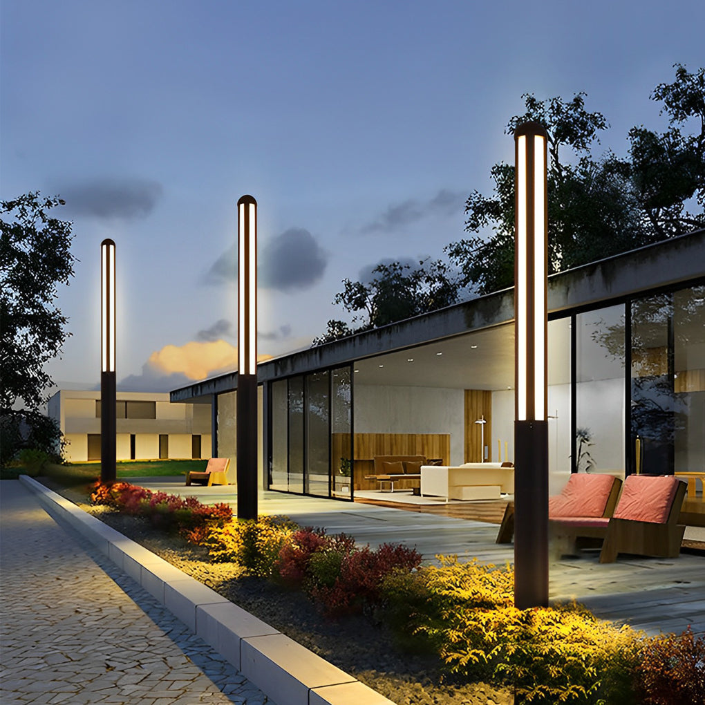 RAVENSDALE MODERN OUTDOOR BOLLARD LIGHTING WITH WATERPROOF LED TECHNOLOGY